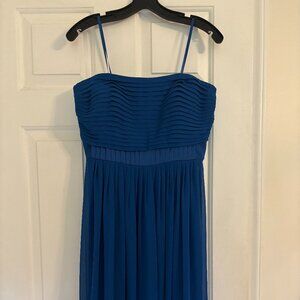 Max and Cleo Blue strapless dress